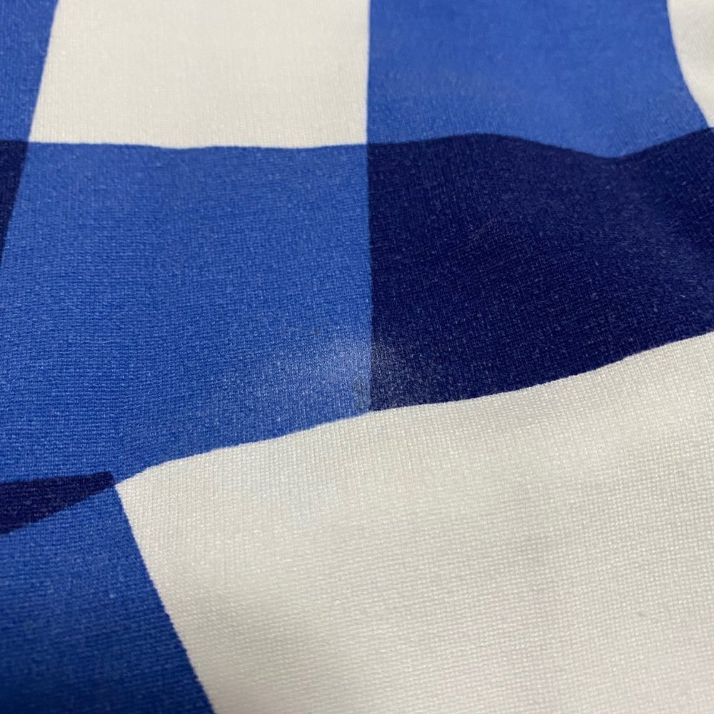 ETRE CECILE sz L GINGHAM A Line Mini Dress Blue - Picture 6 of 8